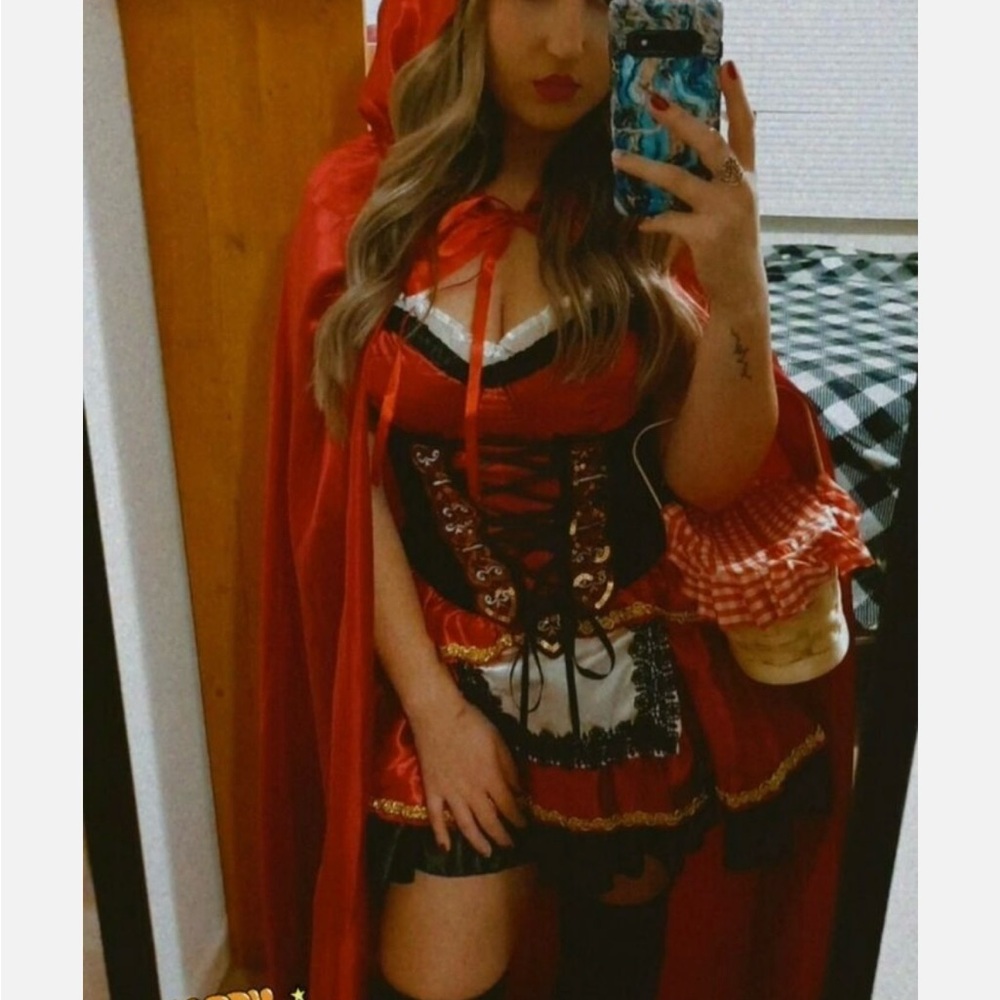 Little Red Riding Hood Costume plus Basket